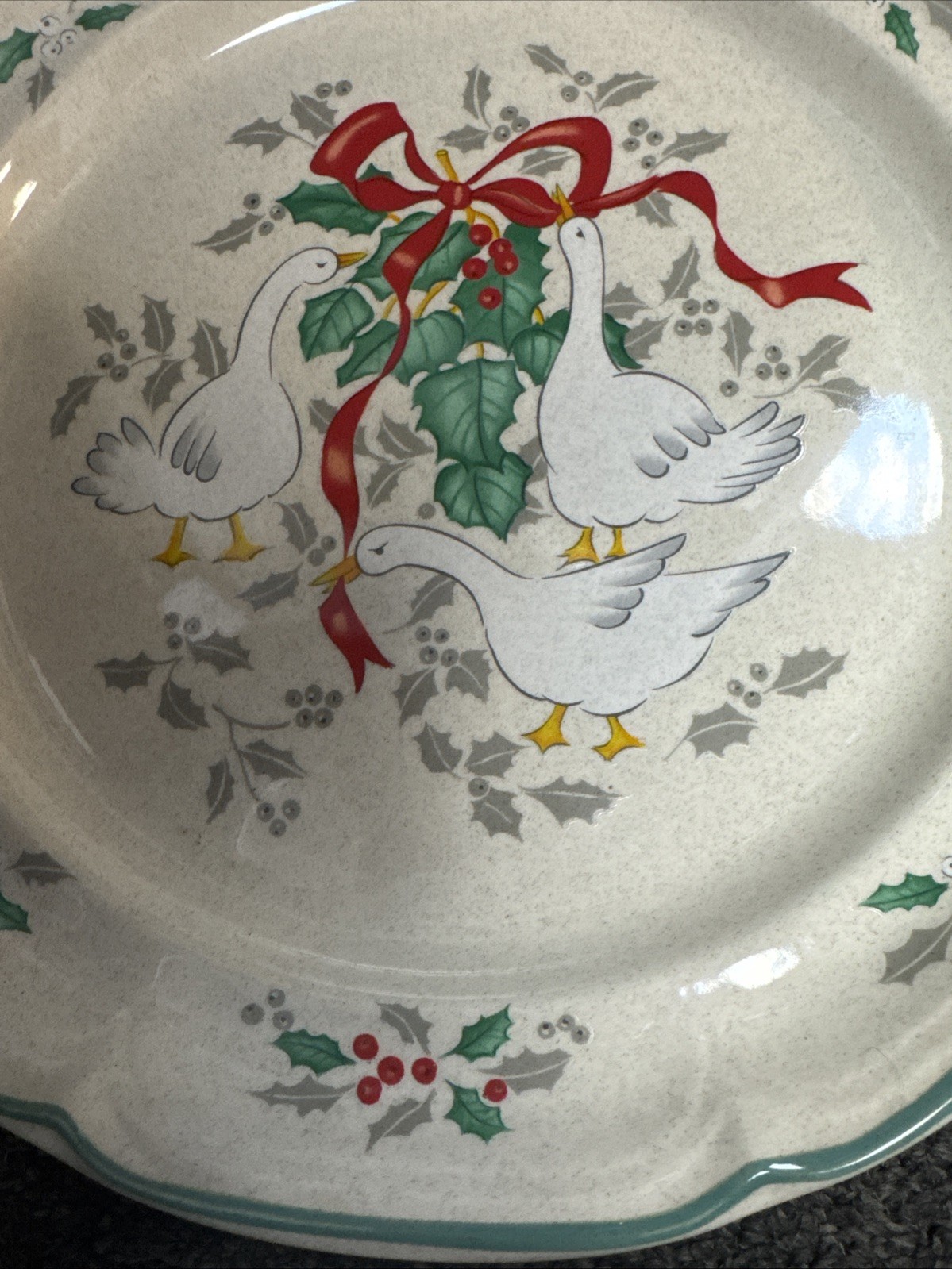 International Tableworks Marmalade 1994 Dinner Plate Geese/Ducks 10 3/4″