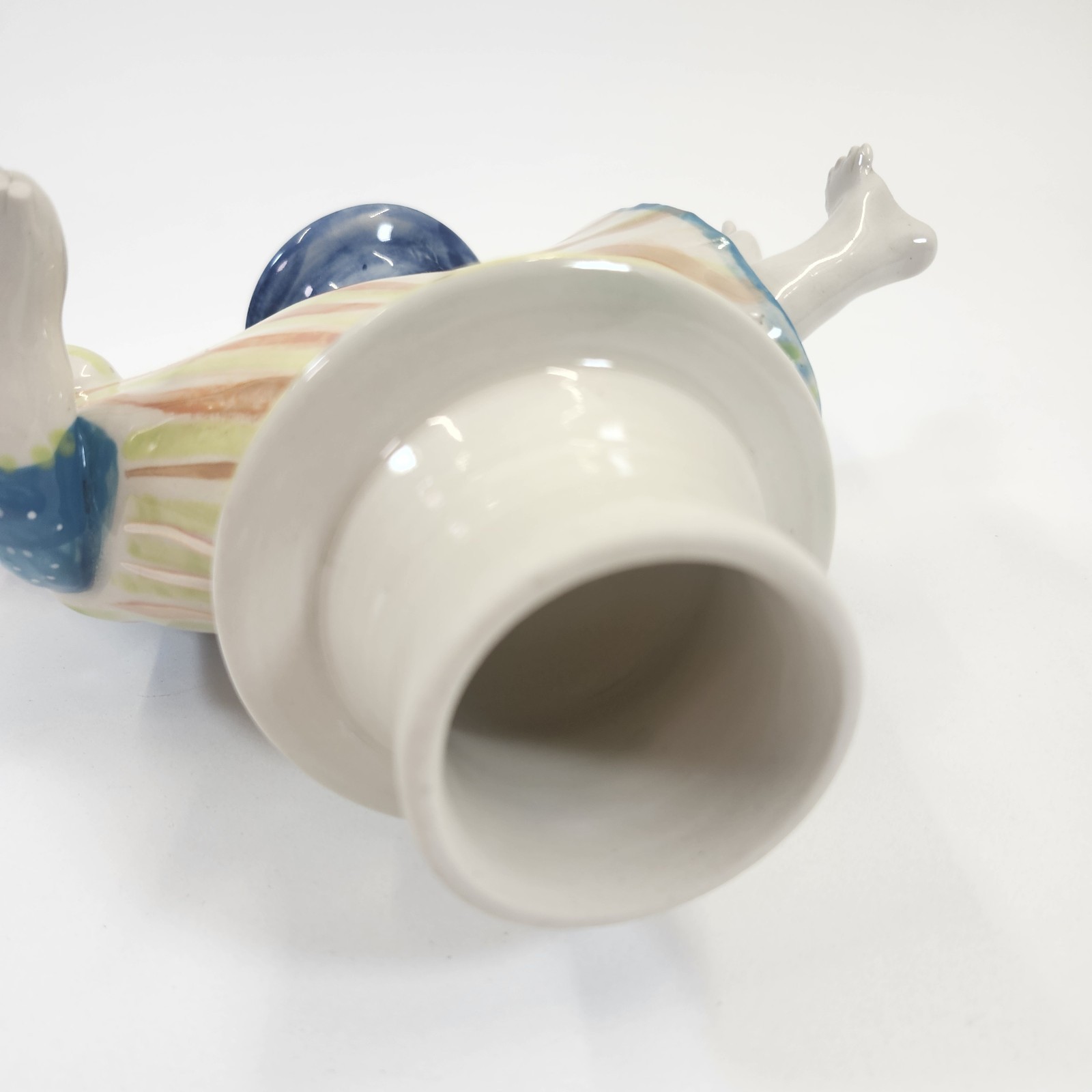 Julia Kirillova Teapot Signed 1997 Russian Studio Pottery Figural Art Whimsical
