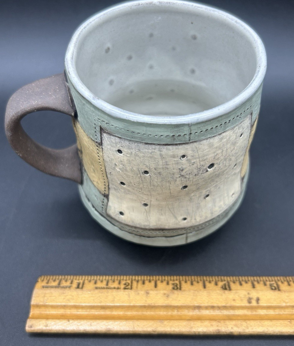 Mark Arnold 2017 Portfolio Art Pottery Organic Free Form Ceramic Mug