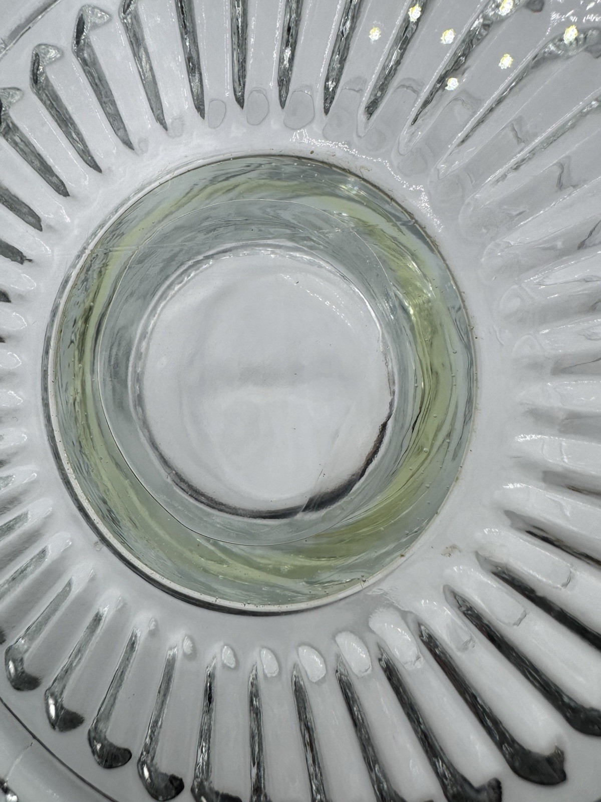 Vintage 1940-1970 Federal Glass Pedestal Cake Stand in the “Windsor” pattern