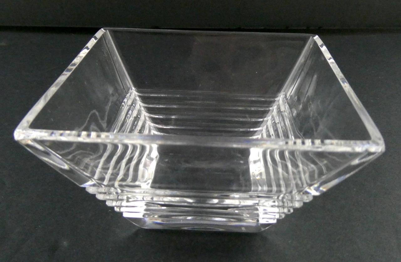 Tiffany and Company Crystal TFC73 4.25 Inch Square Bowl