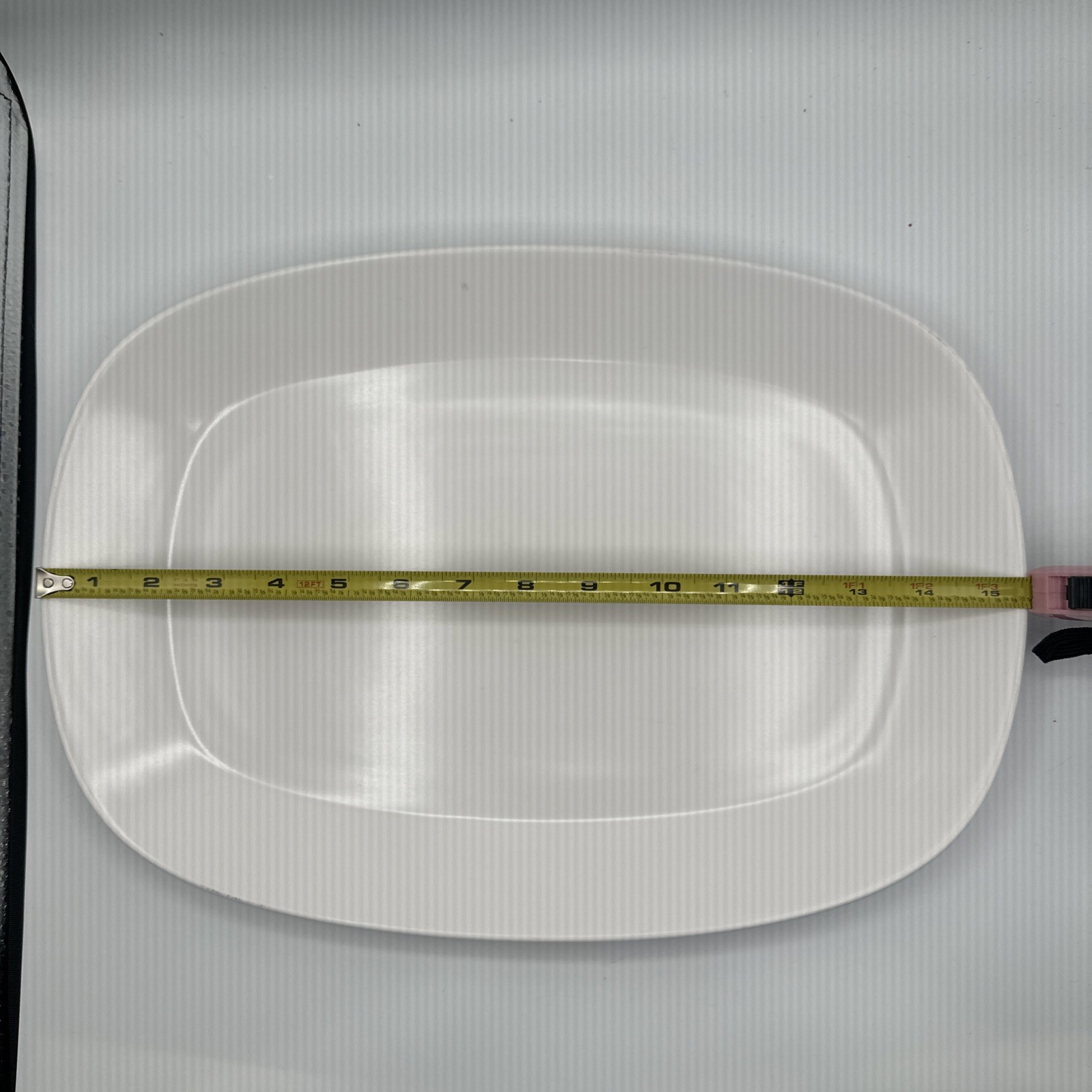 PEARL WHITE Coupe Shape by Noritake Oblong Platter 15.5″ Japan