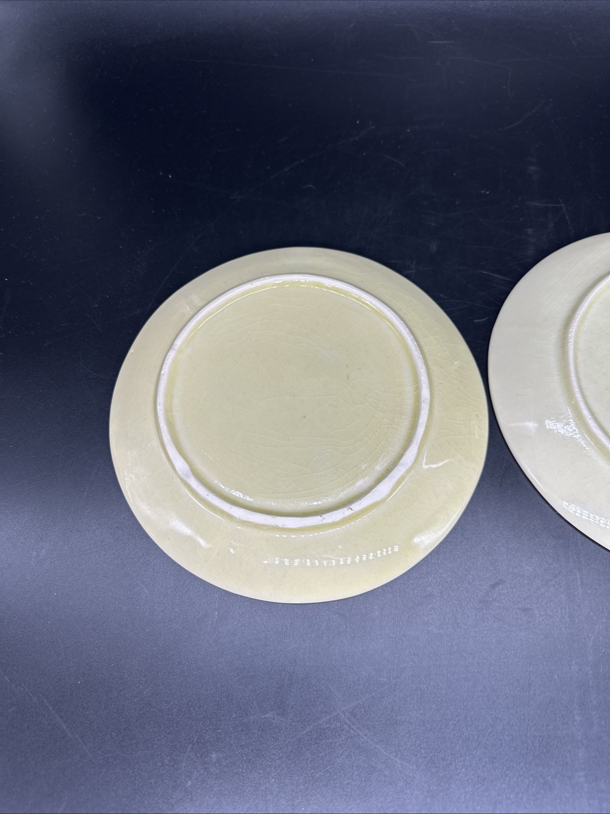2 Set Hand Painted Herb Flower Plates 7.25″ Wall Decor Garden Cottage EUC