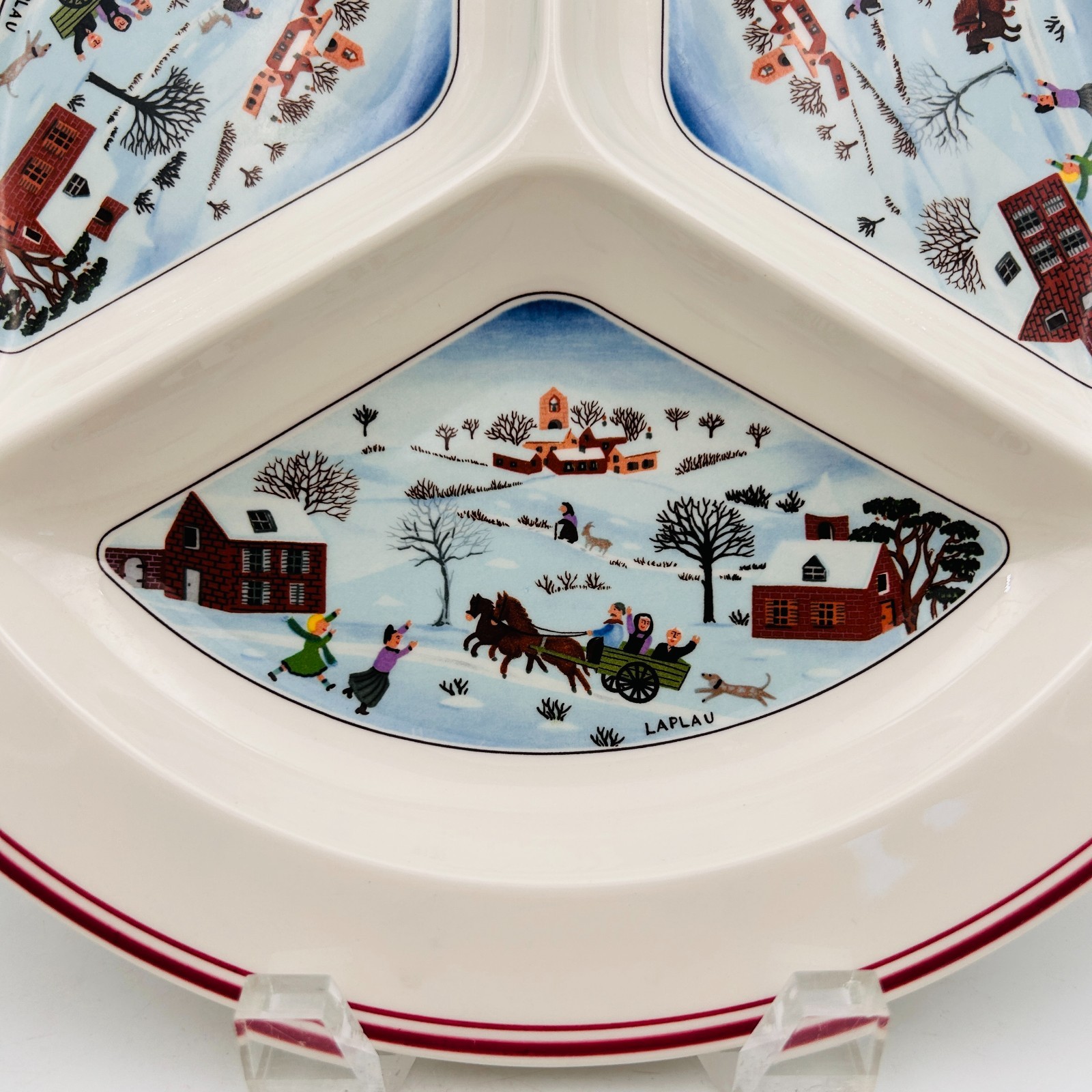 Villeroy & Boch Naif Christmas Divided Hors d’Oevre Dish 11 3/8″ Luxembourg
