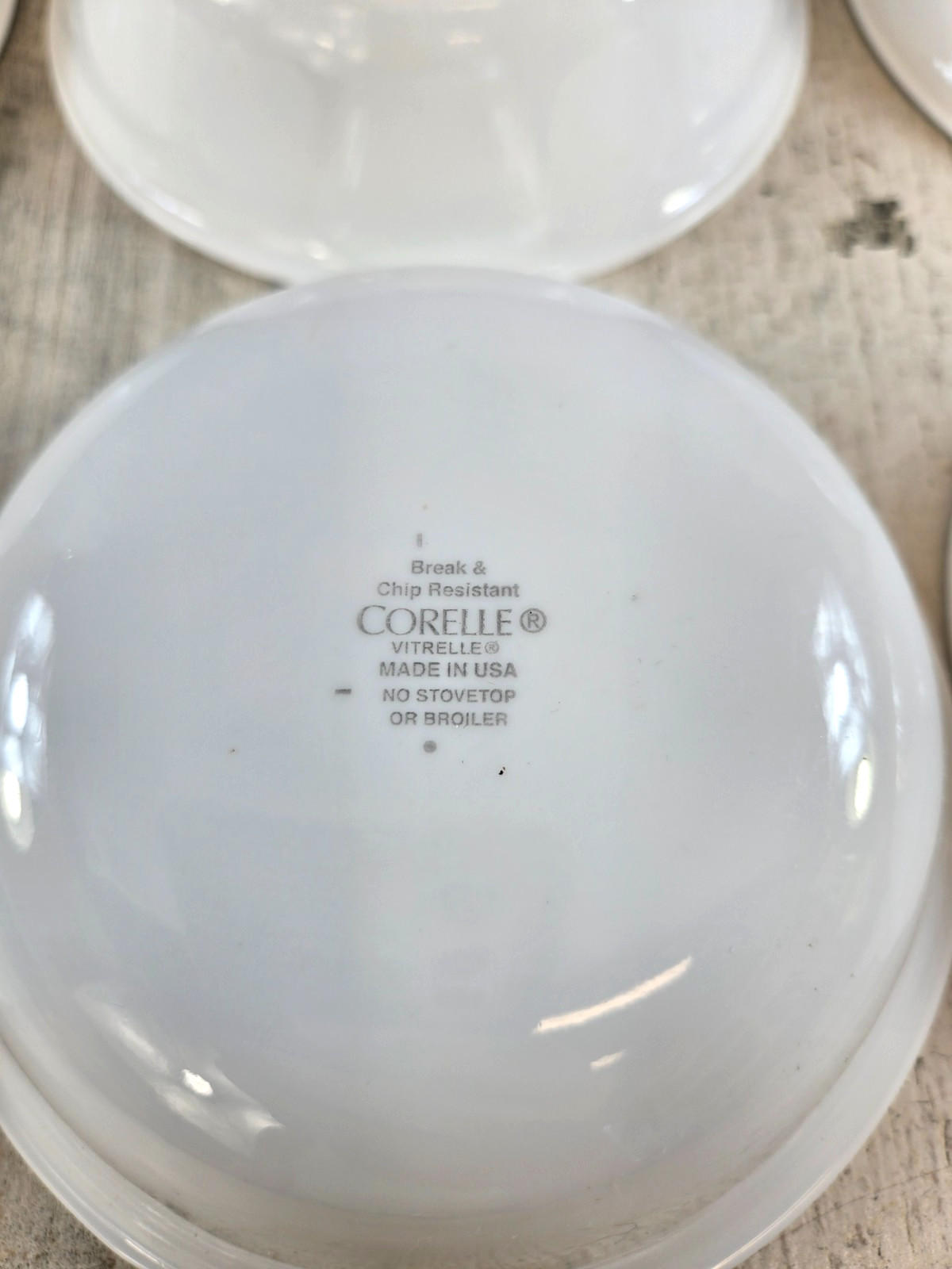 Corelle Classic Cafe Blue 7 Cereal Bowls 6.25″ Made in USA