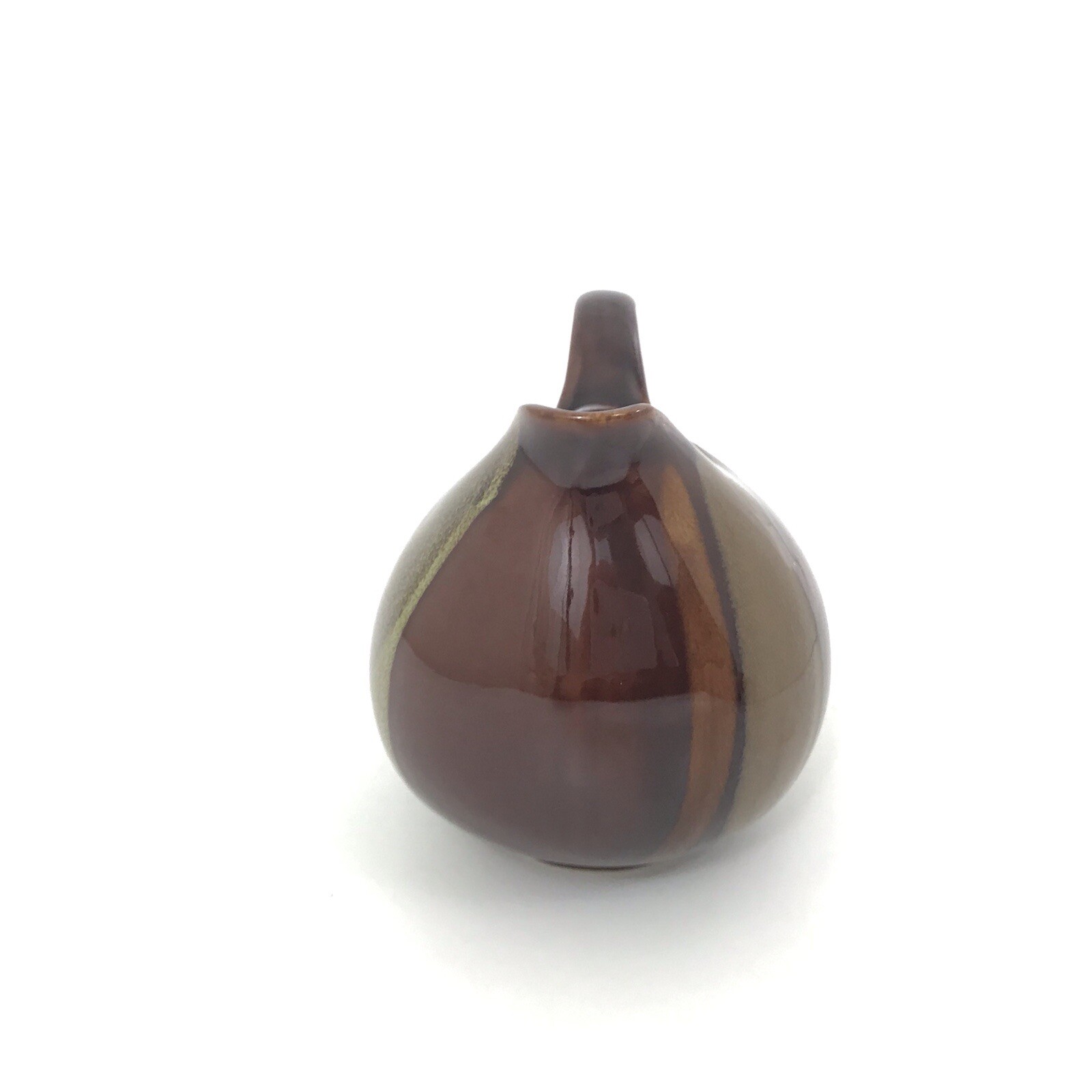 SANGO Avanti Brown Stoneware CREAMER 4722 Pitcher Drip Glaze Multicolor NEW