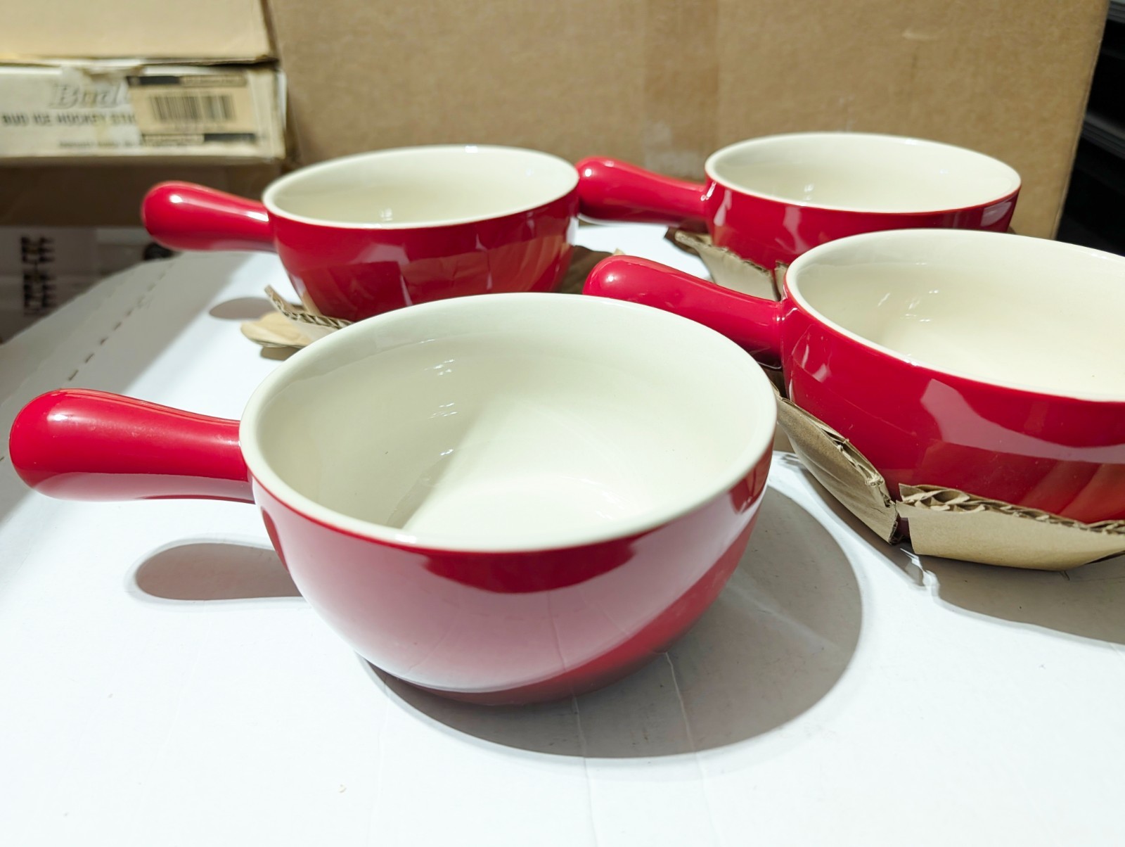 Kook French Onion Soup Bowls, French Onion Crocks, Bowl with Handles, Set of 4