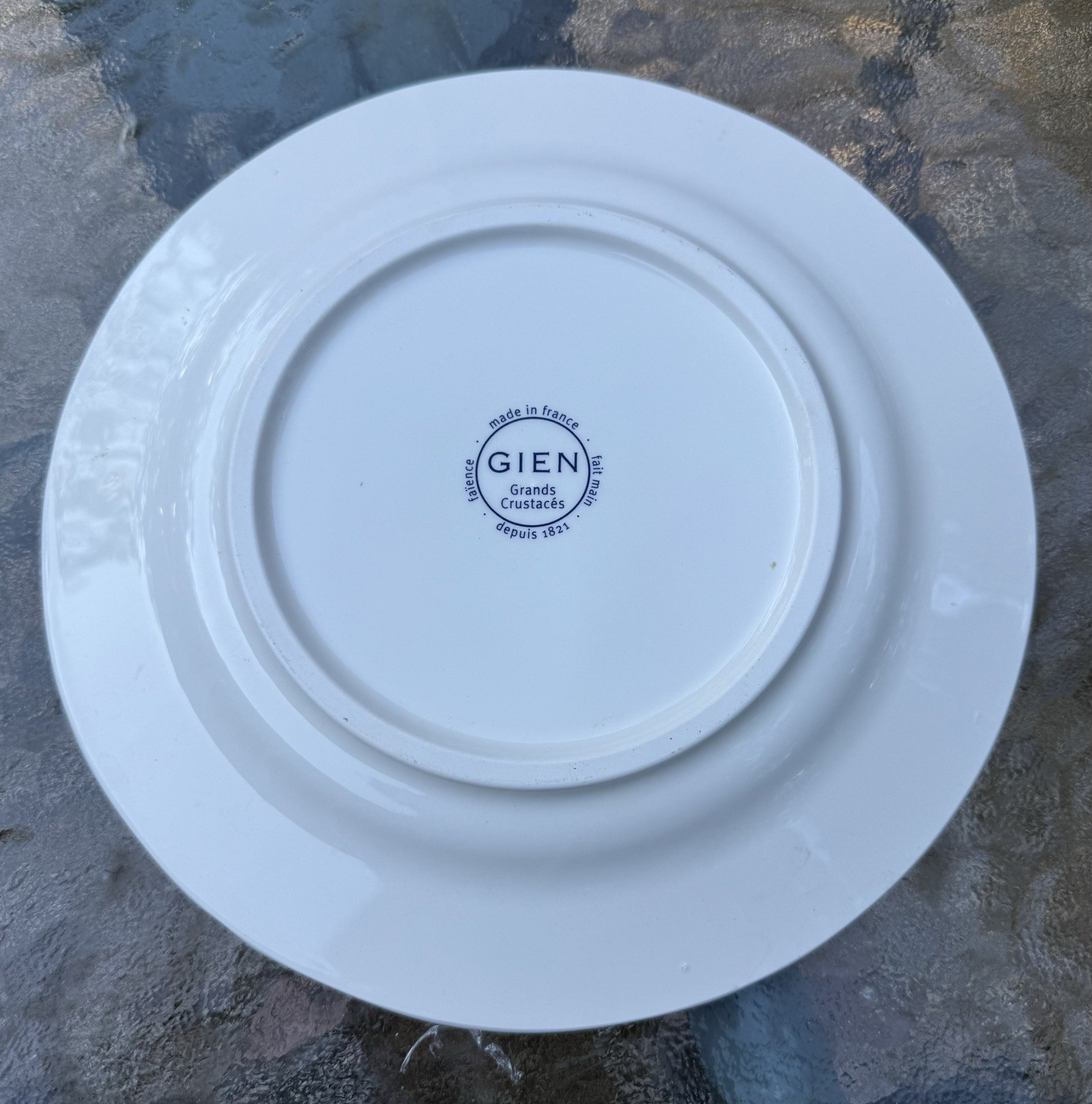 Gien Grands Crustaces 9” Salad Scalloped Plate Set Shellfish France 2015 Set-6