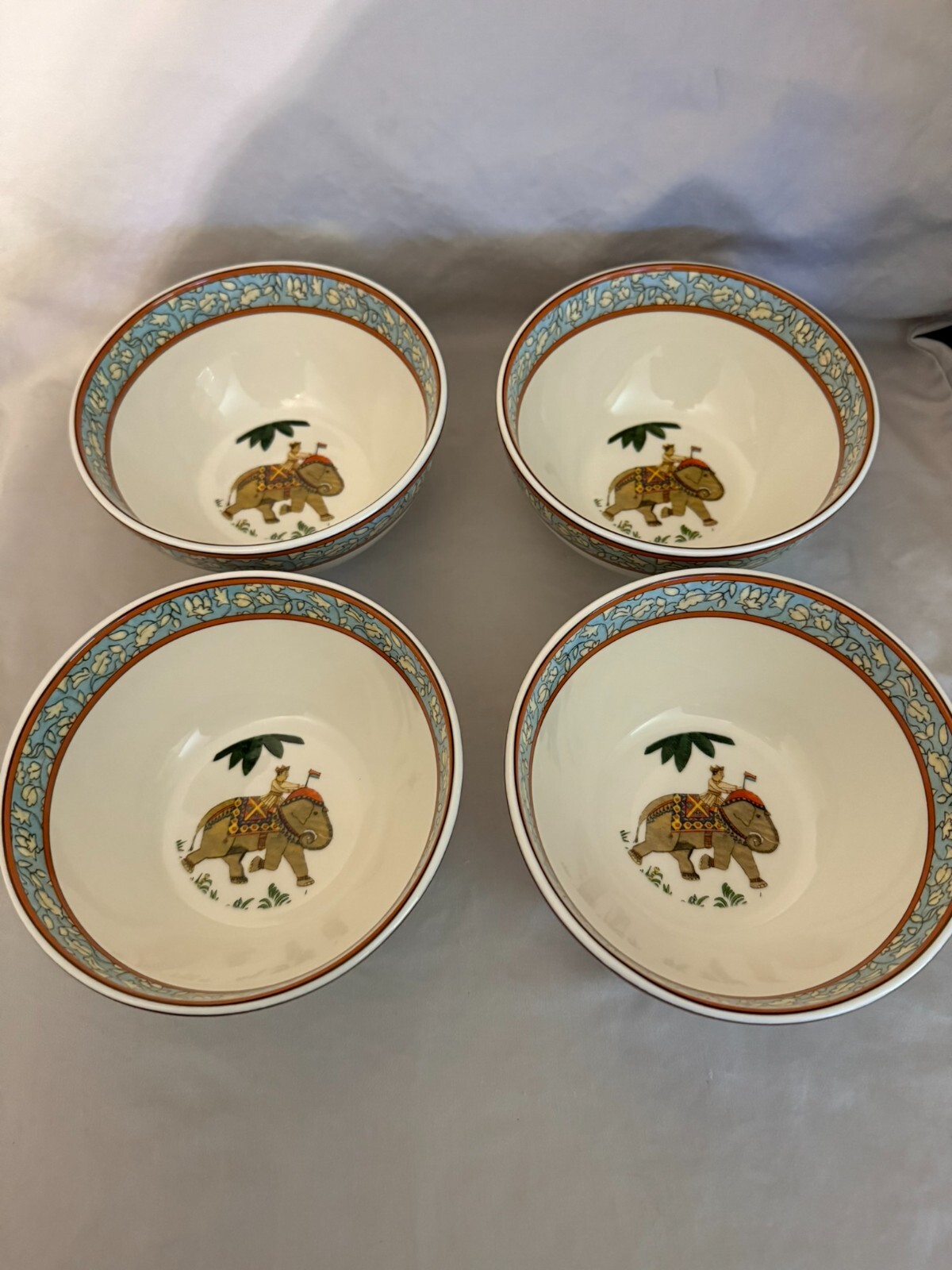8 in total – VOYAGE by World Market ELEPHANT in India Plates and Bowls