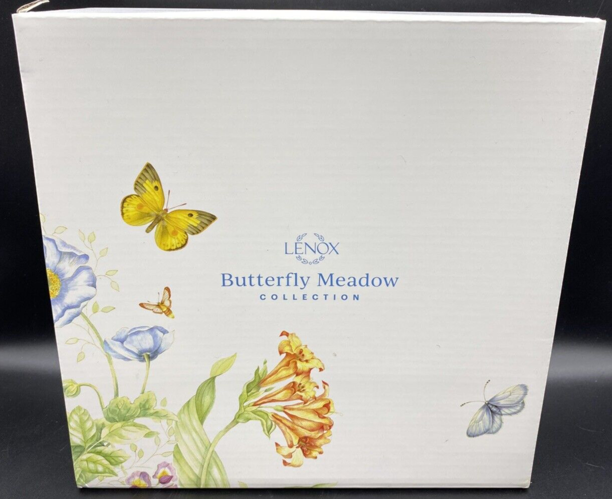LENOX Butterfly Meadow 8 3/4″ PASTA Soup Salad 20oz BOWLS (SET OF 4) NEW in BOX