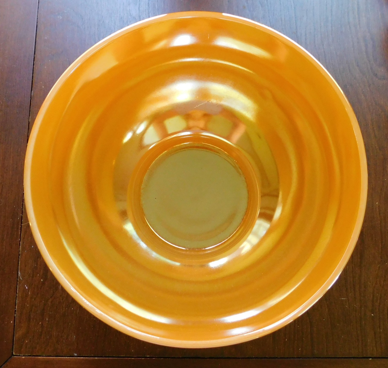 Anchor Hocking Luster Peach Punch Bowl set