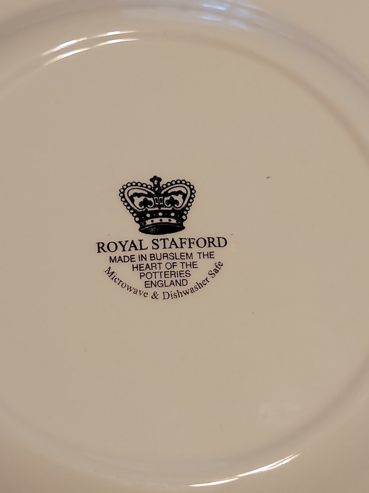 Set of 4 Royal Stafford French Toile Blue & White Salad/Sandwich Plates England