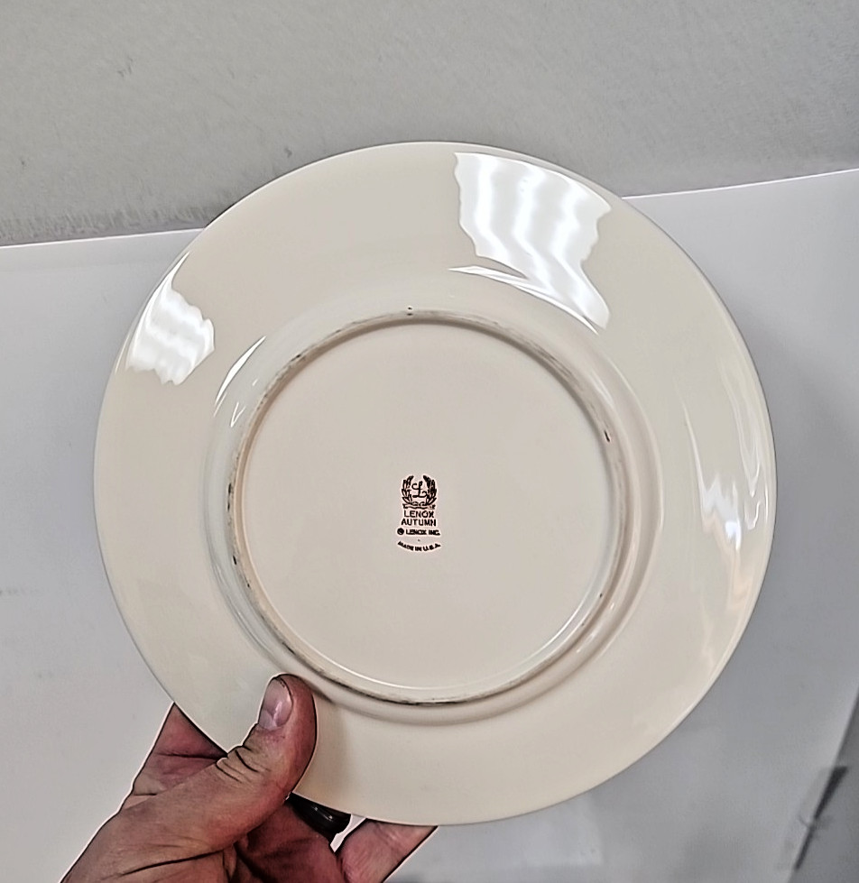 LENOX AUTUMN PRESIDENTIAL FOUR PIECE PLATE SET – 2 DINNER – 2 SALAD