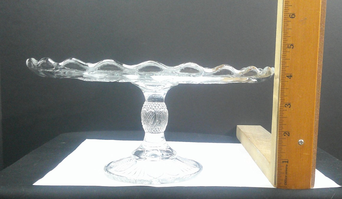 Bryce, Higbee Glass Co, EAPG, Cake Stand, Beaunot, USA, c 1899, ExCd