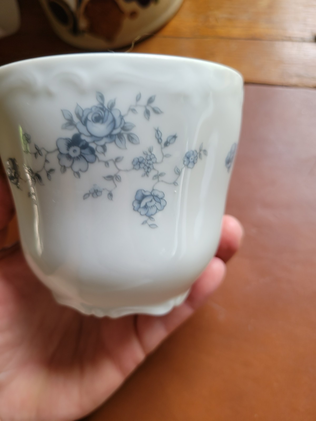 Vtg JOHANN HAVILAND Bavaria Germany “Blue Garland” TEACUP COFFEE CUP