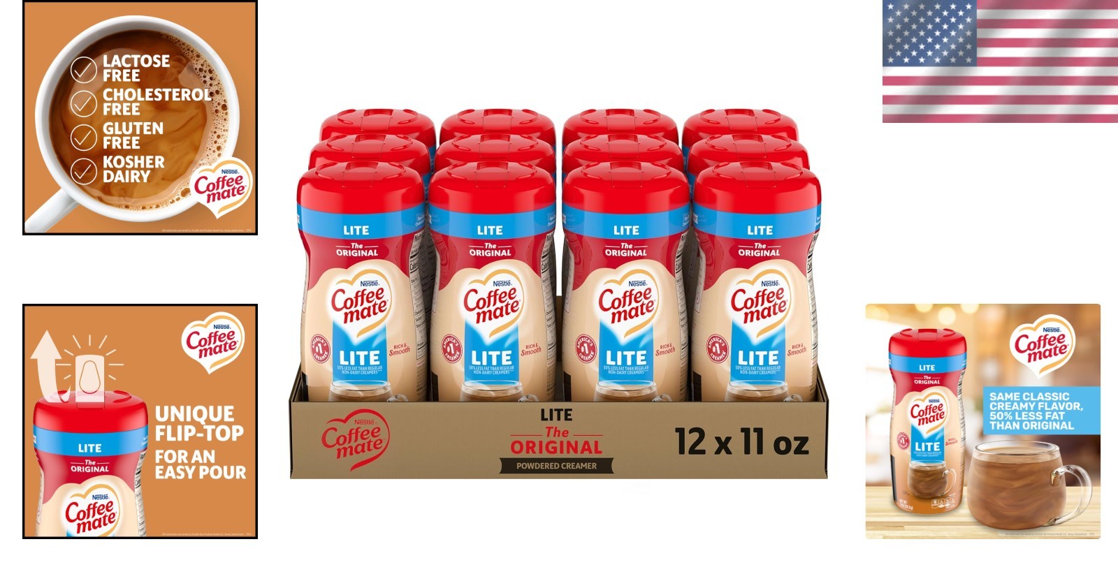 Nestle Lite Non-Dairy Coffee Creamer 11 oz Pack