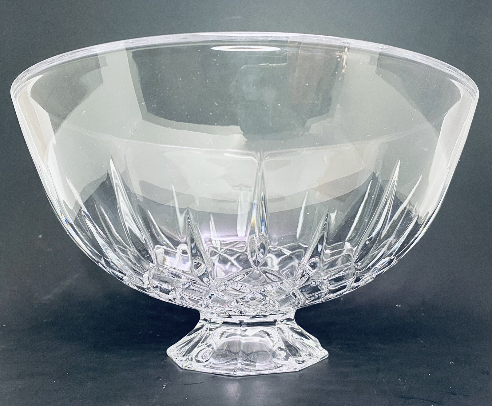 New Vera Wang Fidelity Footed Crystal Bowl Wedgewood Lead Crystal Germany