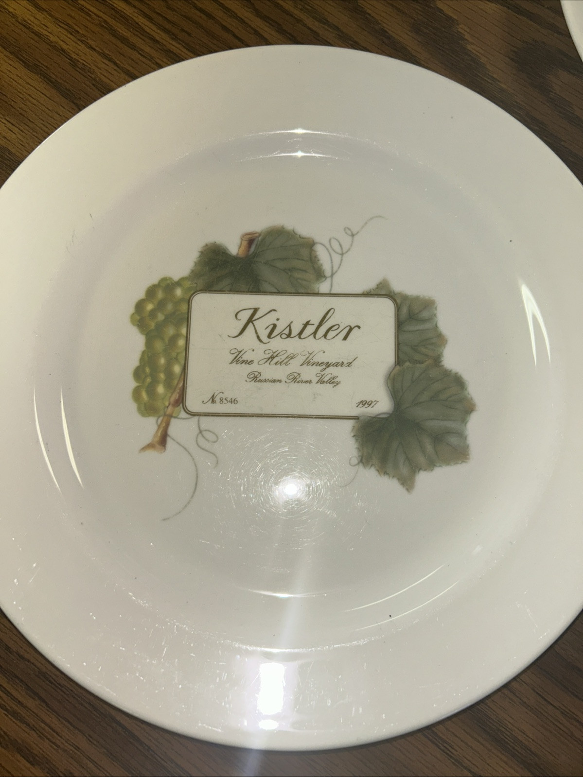 6 Wedgwood Grand Gourmet Vintage Collection Wine Theme 10″ Dinner Plates 1999