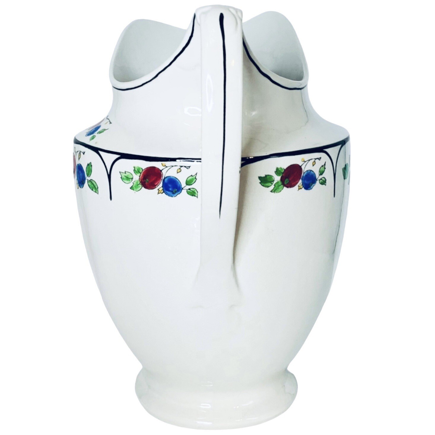 Swinnertons England REX Hand Painted Fruits Ironstone 168 OZ Large Pitcher