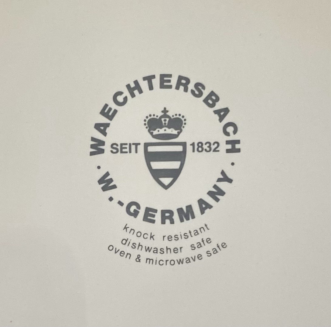 Waechtersbach W. Germany 2 Marble Collection Aqua On White~Salad Plates