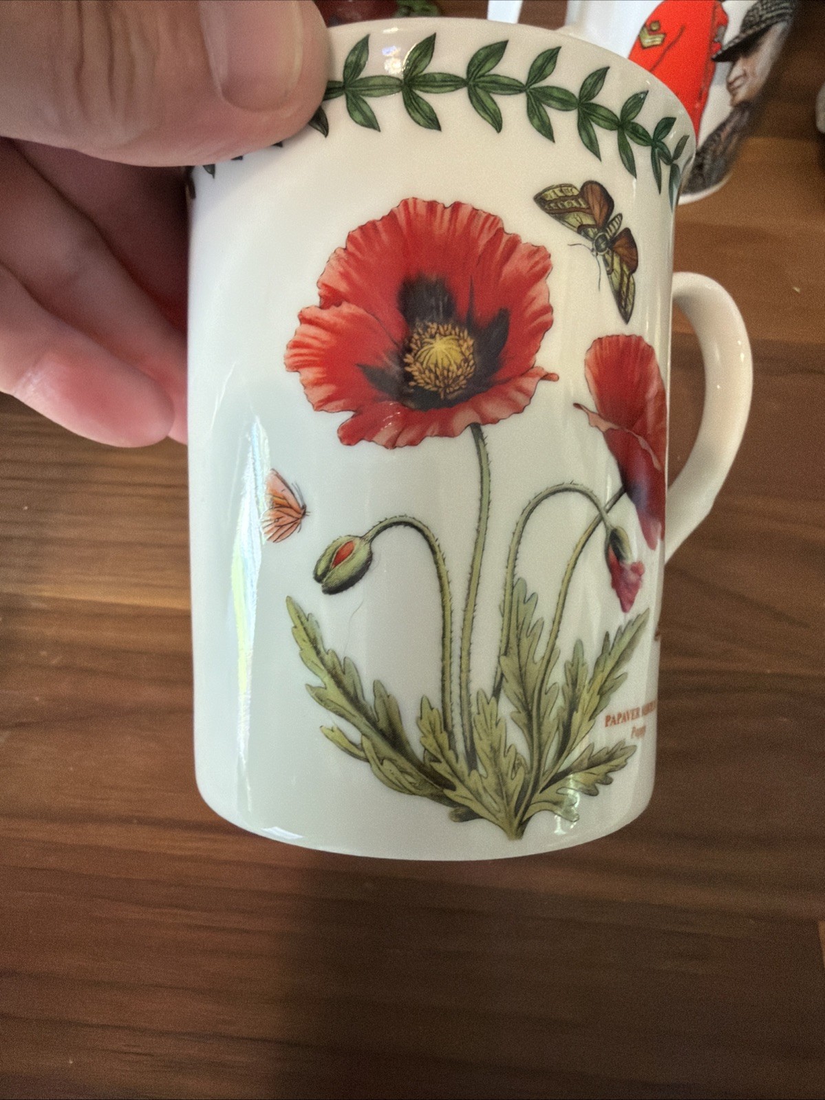 Portmeirion Botanic Garden Ceramic Poppy Coffee Mug Cup
