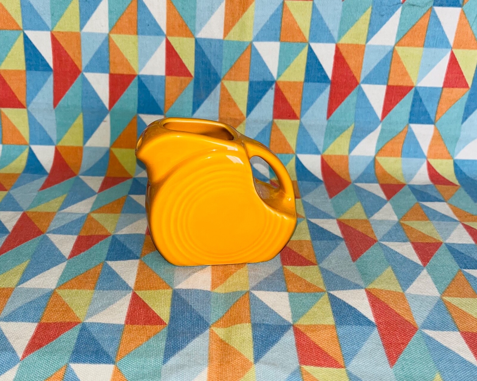 FIESTAWARE MINI DISK PITCHER creamer BUTTERSCOTCH orange NEW FIESTA 5 OZ. disc