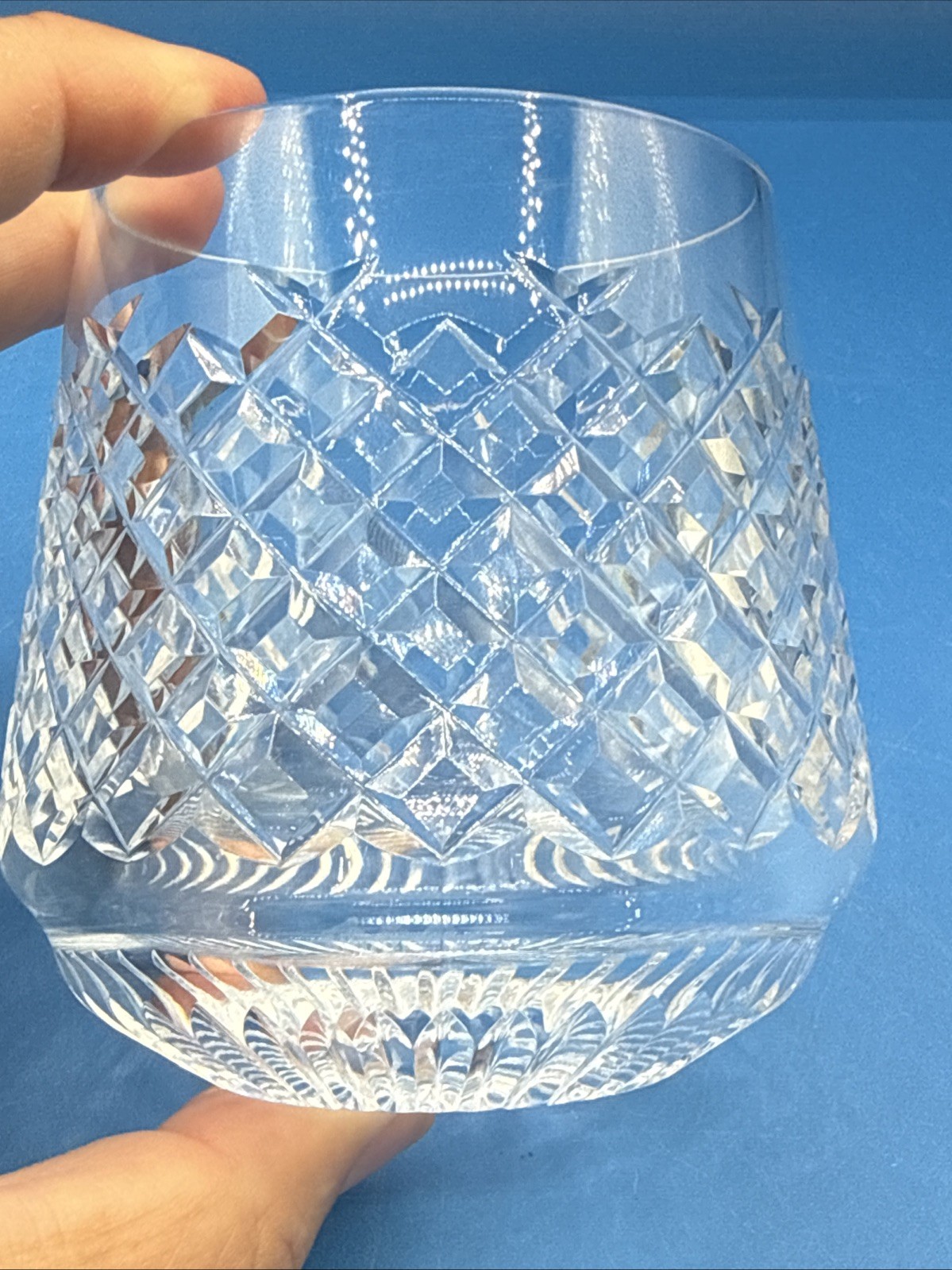 Vintage Waterford Crystal “Alana” Roly Poly Glasses; Set of 2