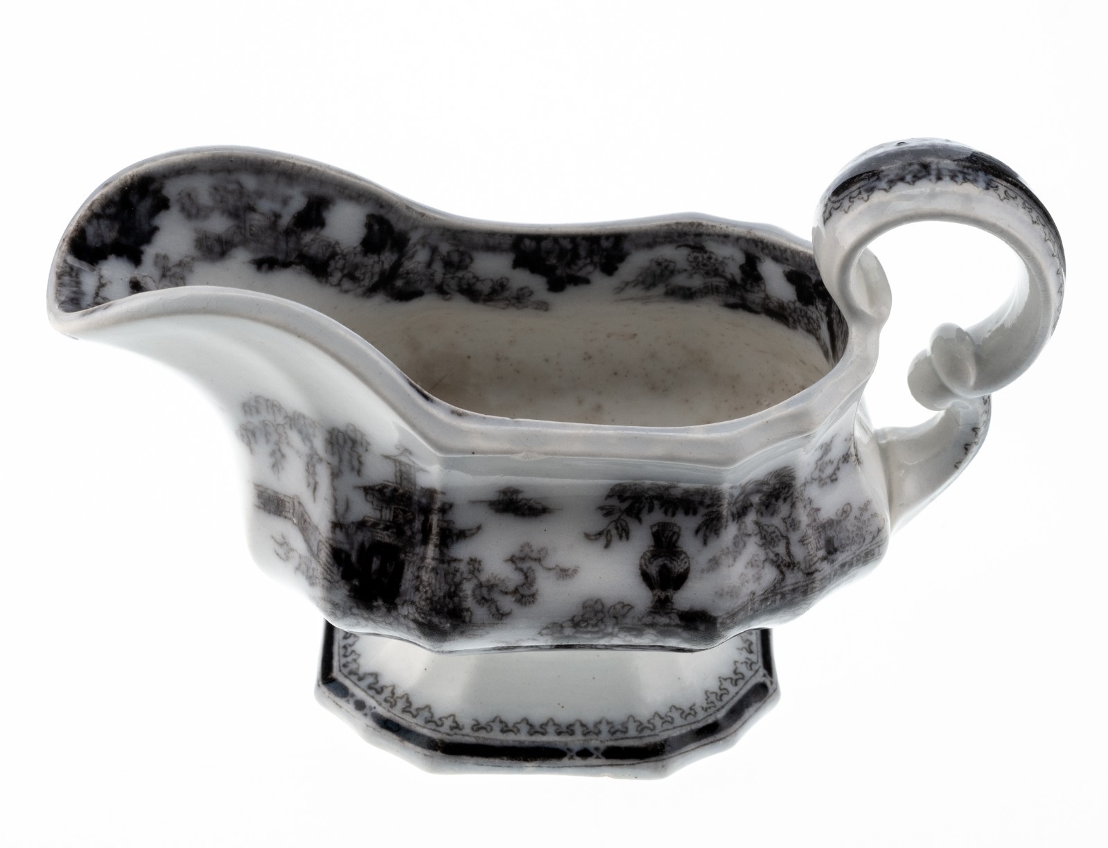 Mid 1800’s W. Adams & Son Staffordshire Ironstone Creamer Jeddo Mulberry 7×5″