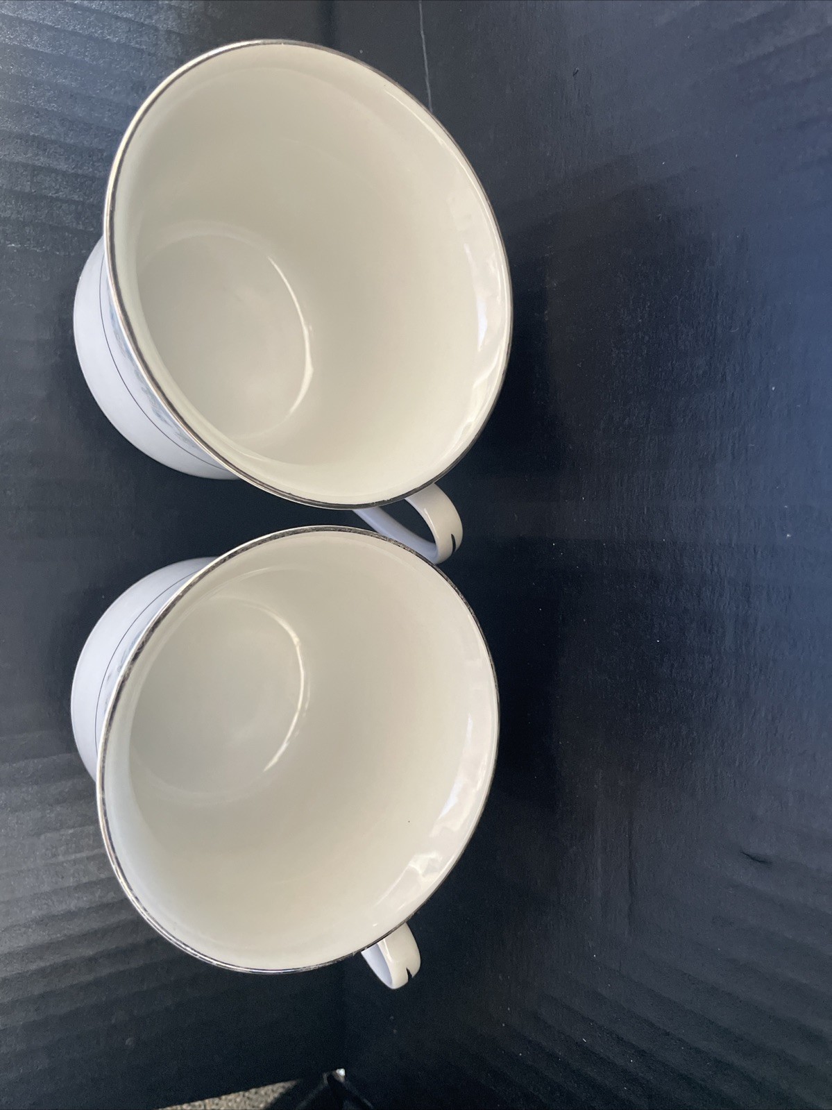 Two Tea Cups Somerset By NL Excel Coffee China floral porcelain Antique Vintage