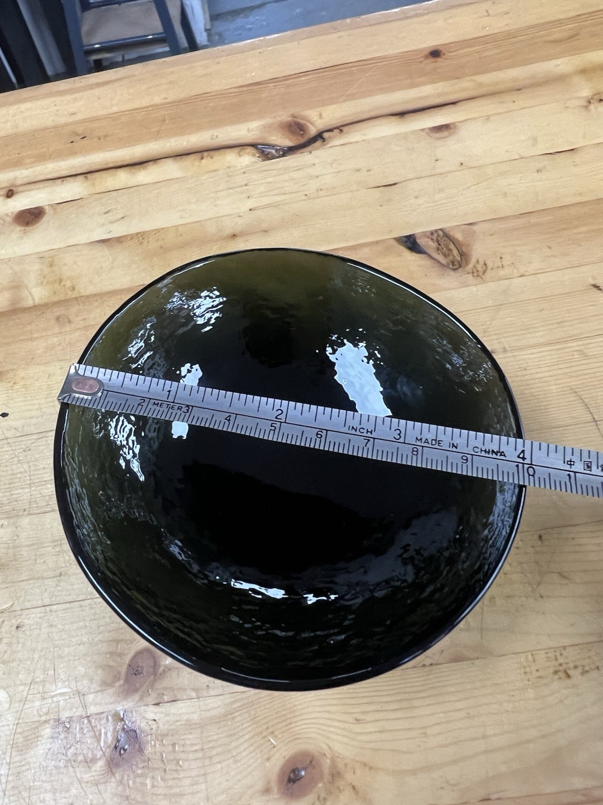 Hudson Beach Recycled Glass Dark Green 4” Bowl
