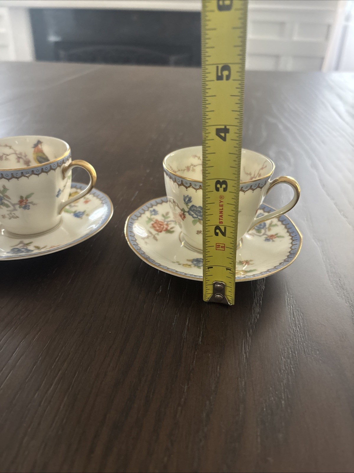 Lot of 2 Theodore HAVILAND Limoges France Cup & Saucer Birds Of Paradise