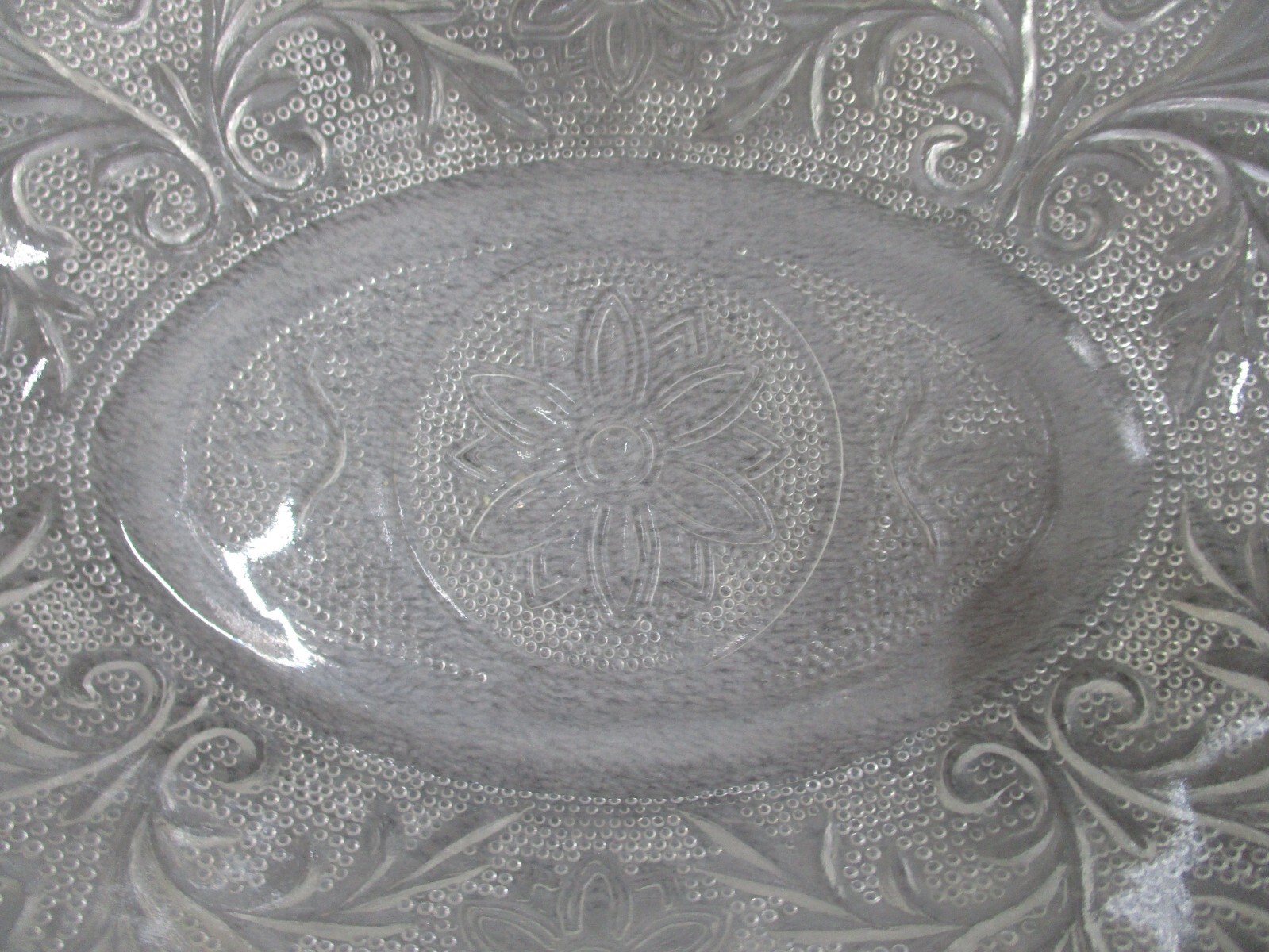 Anchor Hocking Oval Serving Bowl Round Cereal Bowl Set Sandwich Clear Glass 2pcs