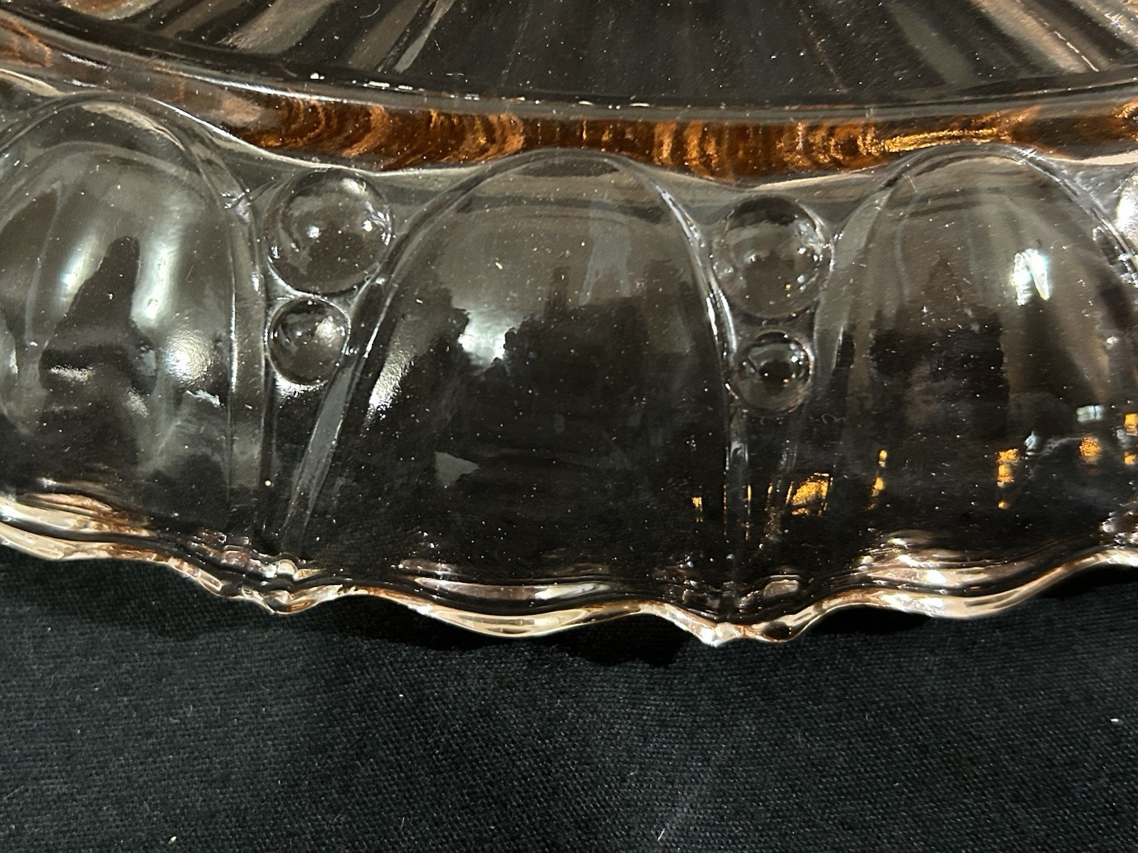 Vtg Pink Depression Glass Oyster and Pearl Divided Relish Tray Anchor Hocking