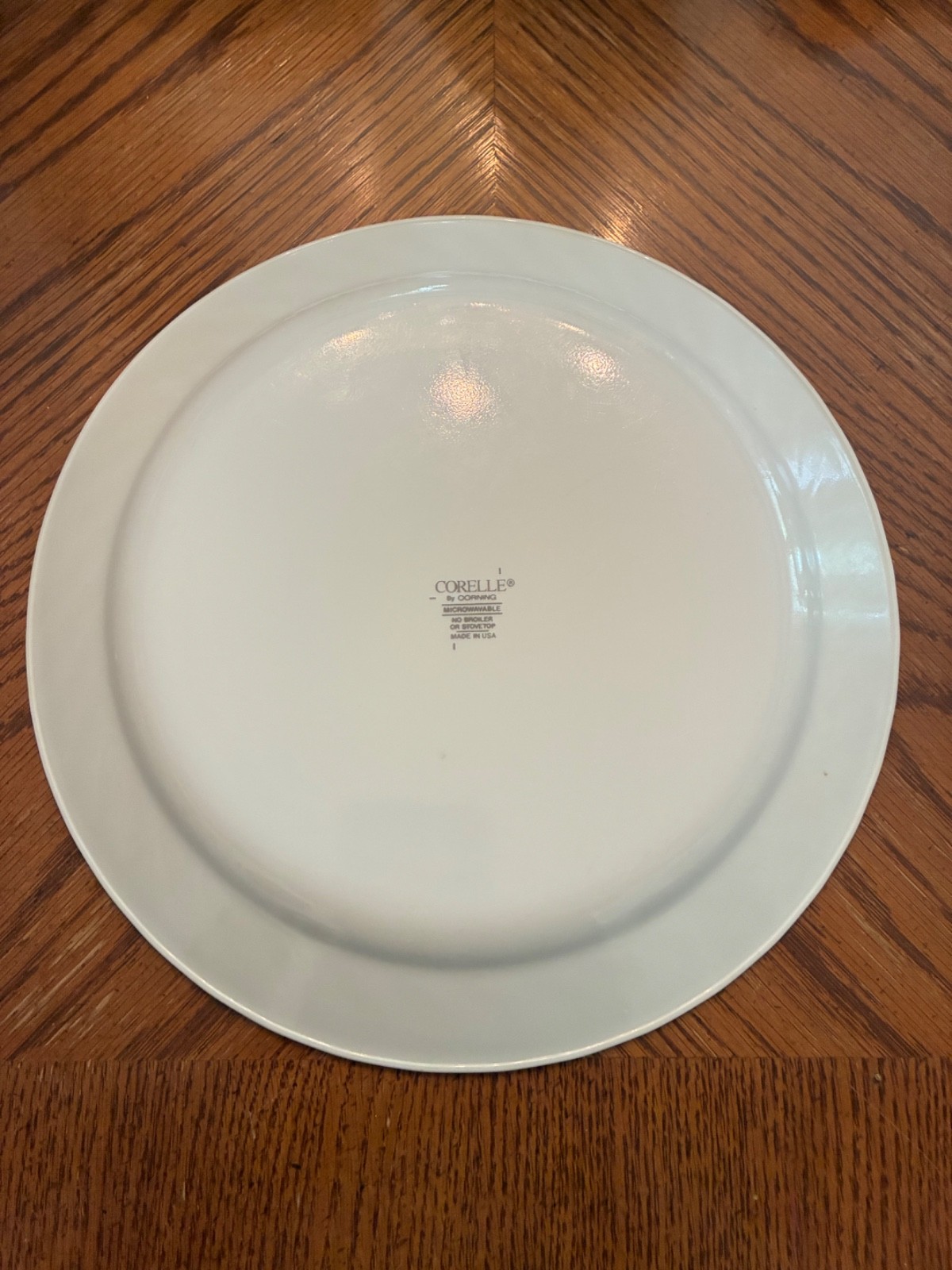 Corelle by Corning White Enhancements Dinner Plate 10.25″ Diameter .95″ Tall