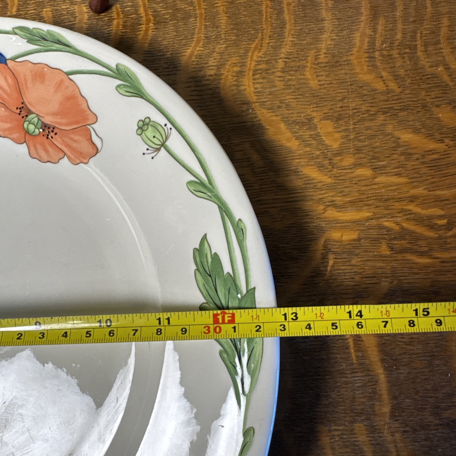 Villeroy & Boch 12 3/4″ AMAPOLA Large Round Serving CHOP Platter Plate Charger