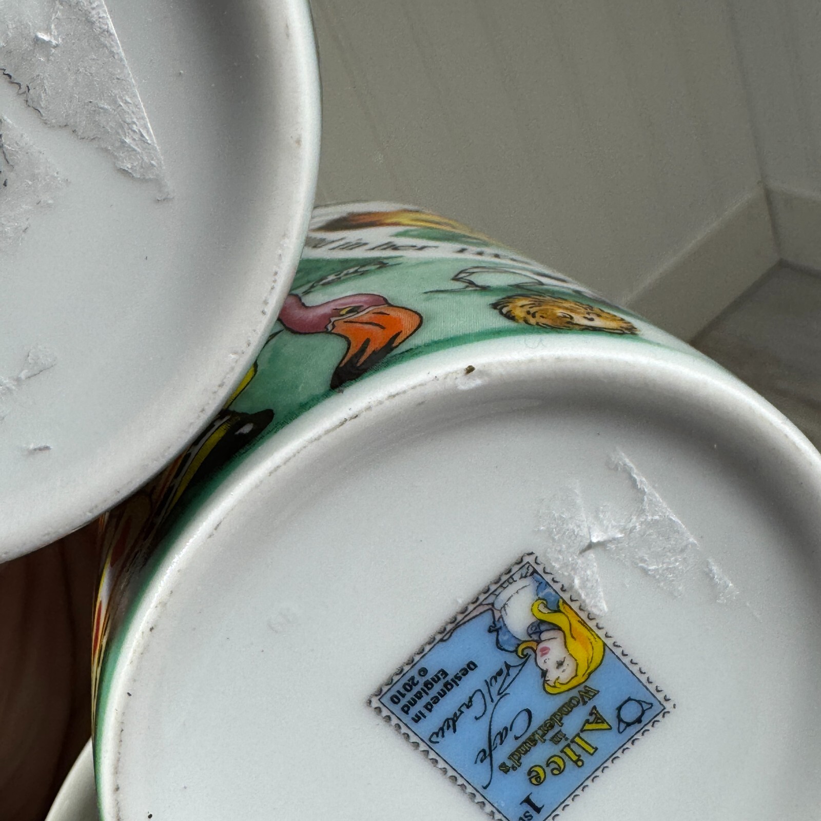 Lot 2 Alice In Wonderland Cafe Ceramic Mugs Tea Coffee Cups Paul Cardew England