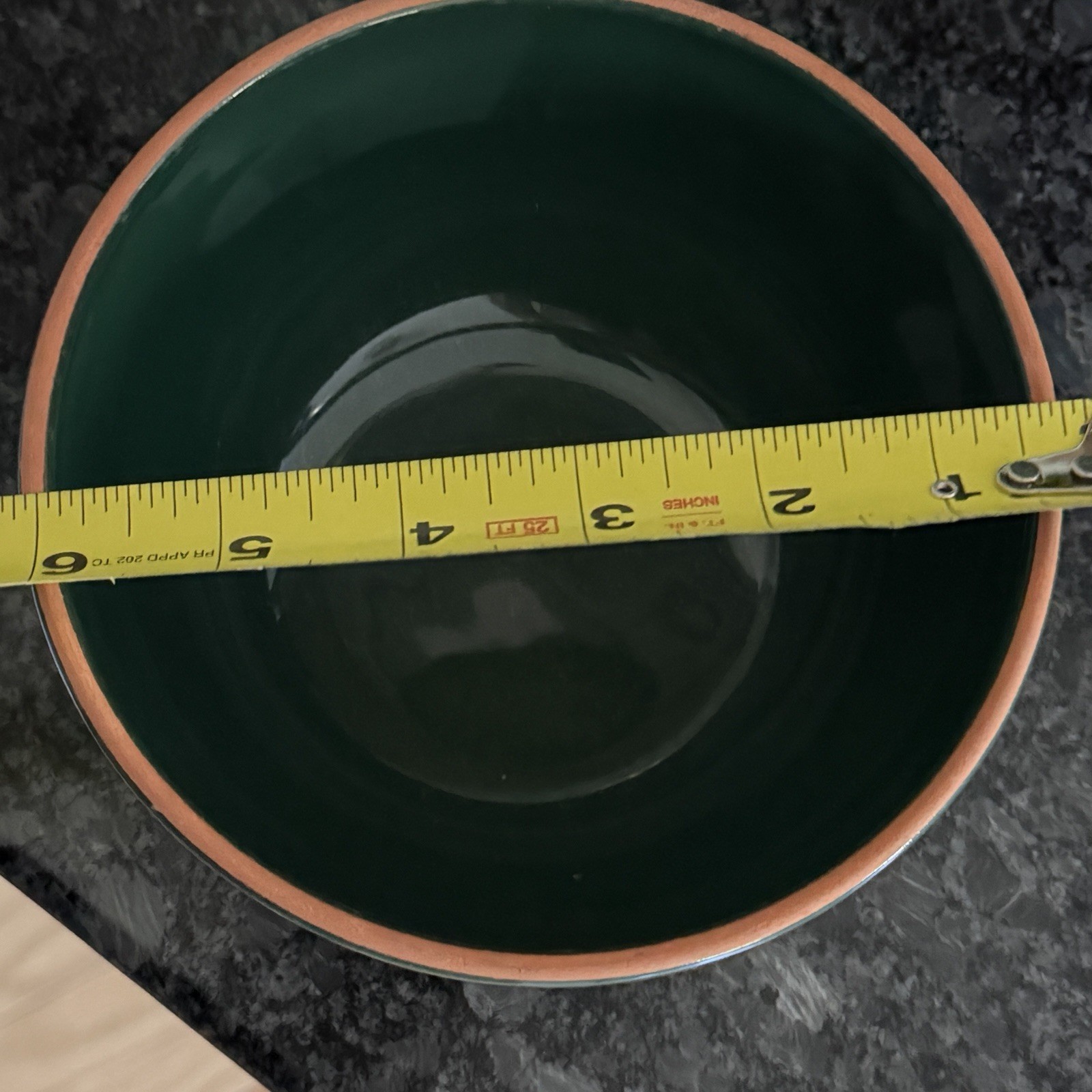 Dansk Forest Green Glazed Terracotta Cereal Soup Prep Bowl 5” Portugal MCM