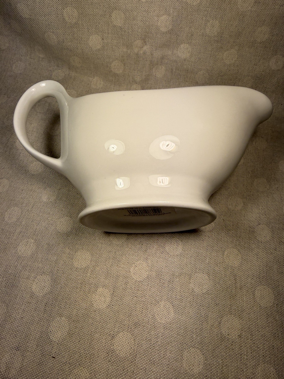 White Elegant Simple Dining Gravy Boat 16 Oz