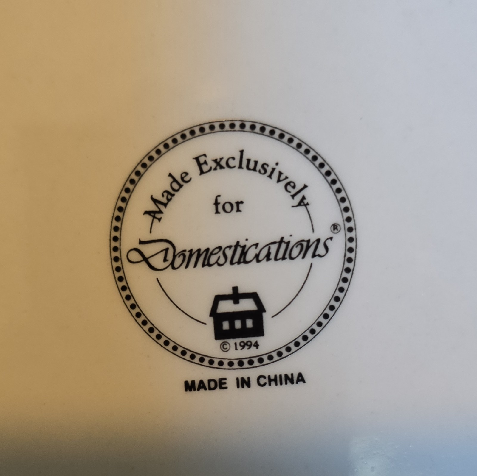 Domestications 1994 12 Days Of Christmas Dinnerware Set.