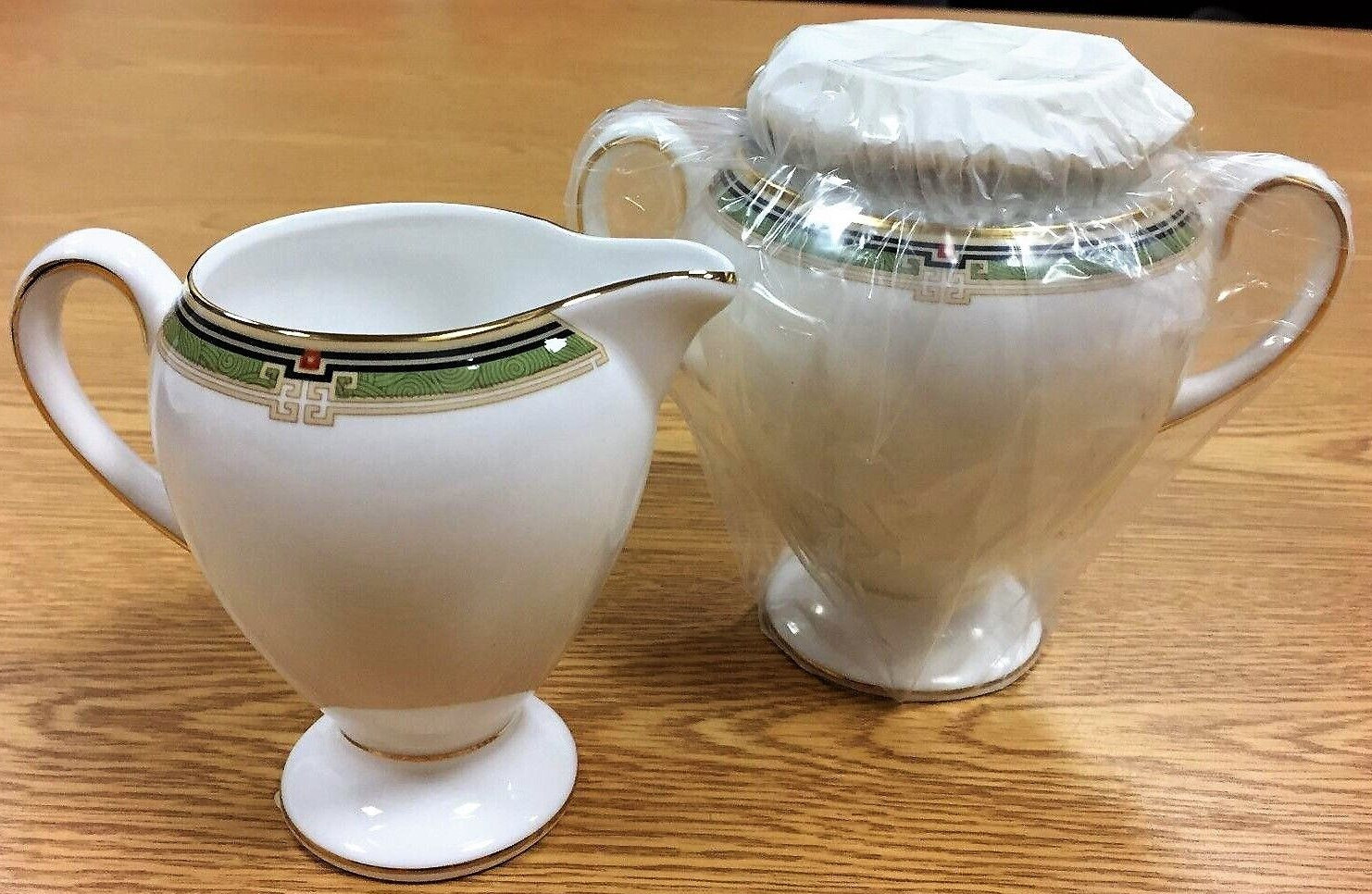 Wedgwood Oberon Covered Sugar Bowl and Creamer Two (2) Piece with Tag