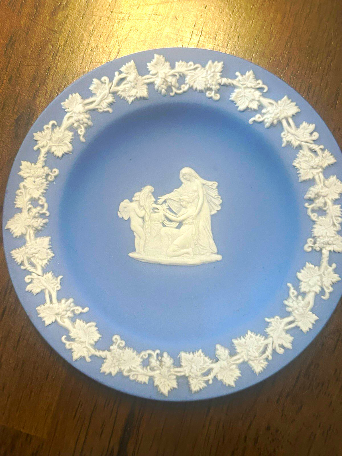 4 1/2” Wedgwood Jasperware Decorative Trinket Plate