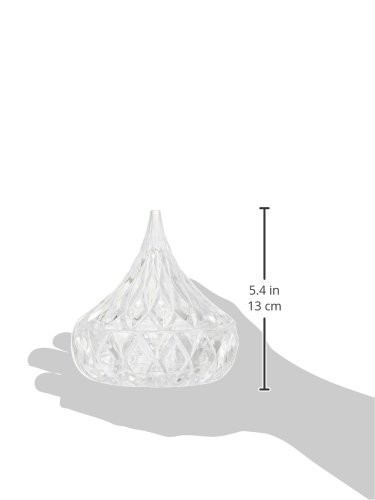 Hershey’s Kiss Glass Covered Box Crystal Dishware Bowl Candy Storage Gift