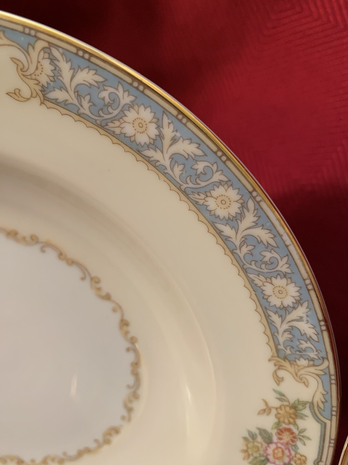Set of 3 Noritake Royce 660 Soup/Salad Bowls Floral & Gold Trim Mint!