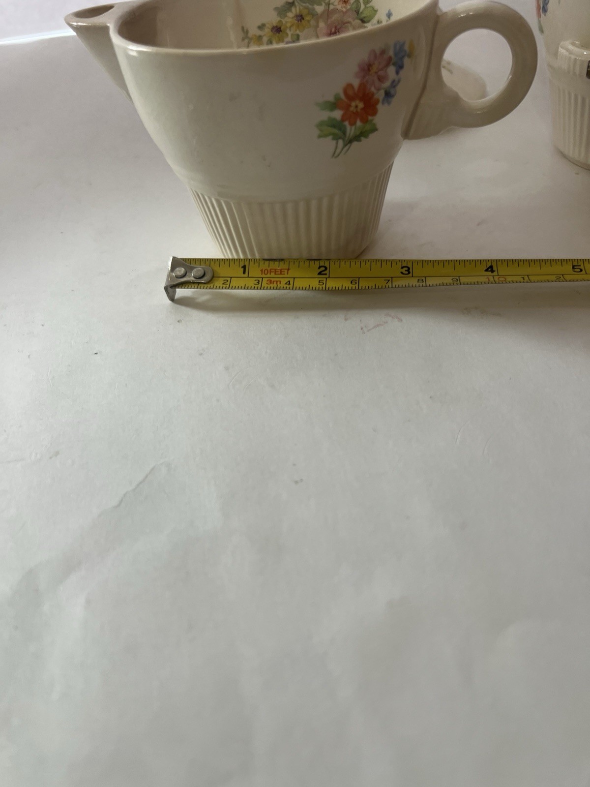 Salem Victory USA ~ Creamer & Sugar Bowl w/Lid Floral Cottage Grannycore