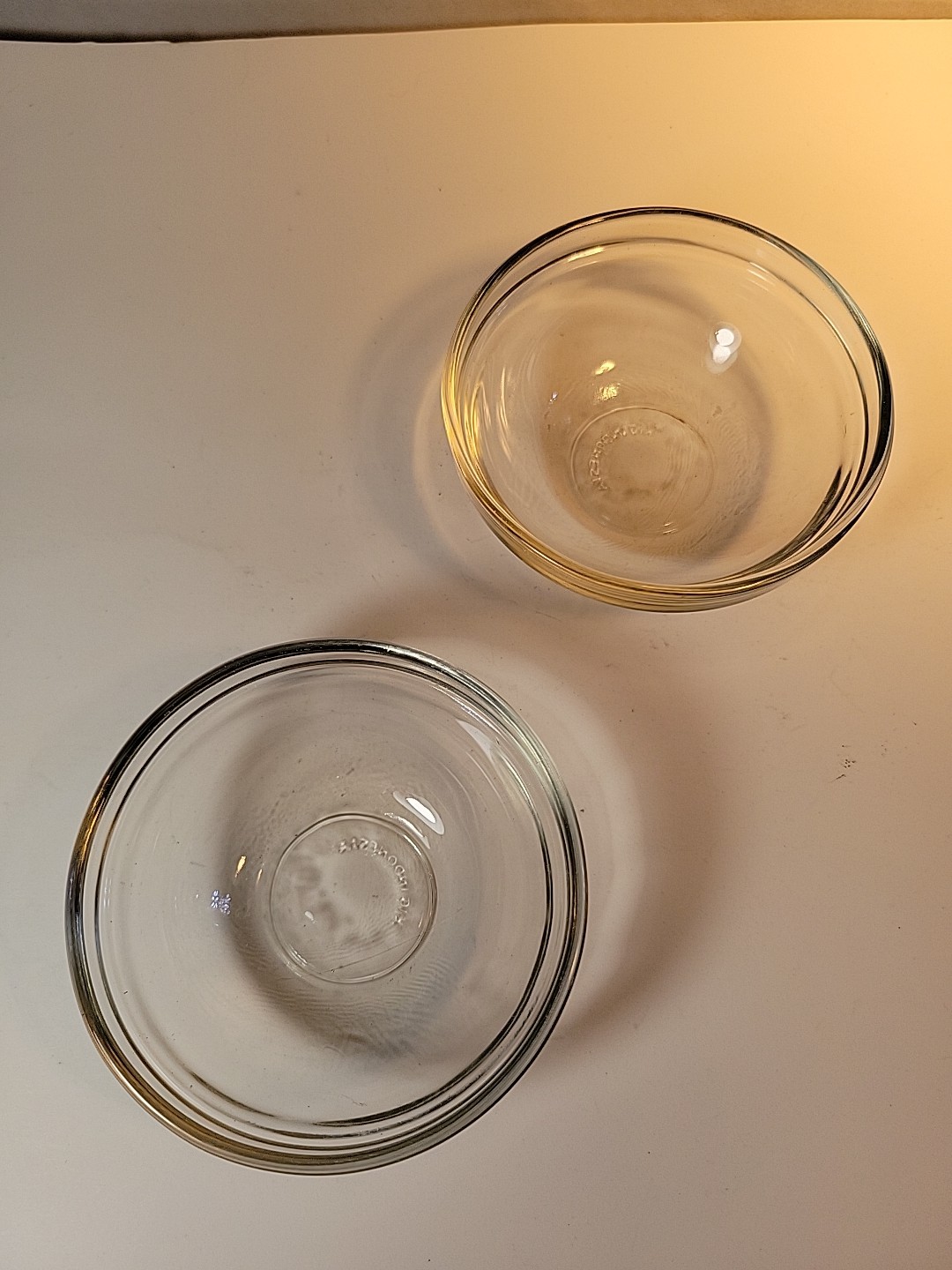 Set Of 2 KIG Indonesia Thick Glass Prep Bowls 1/4 Cup