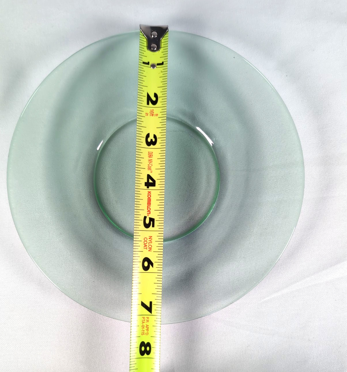 Mixed Set of 8 Green Glass Salad / Side / Dessert Plates