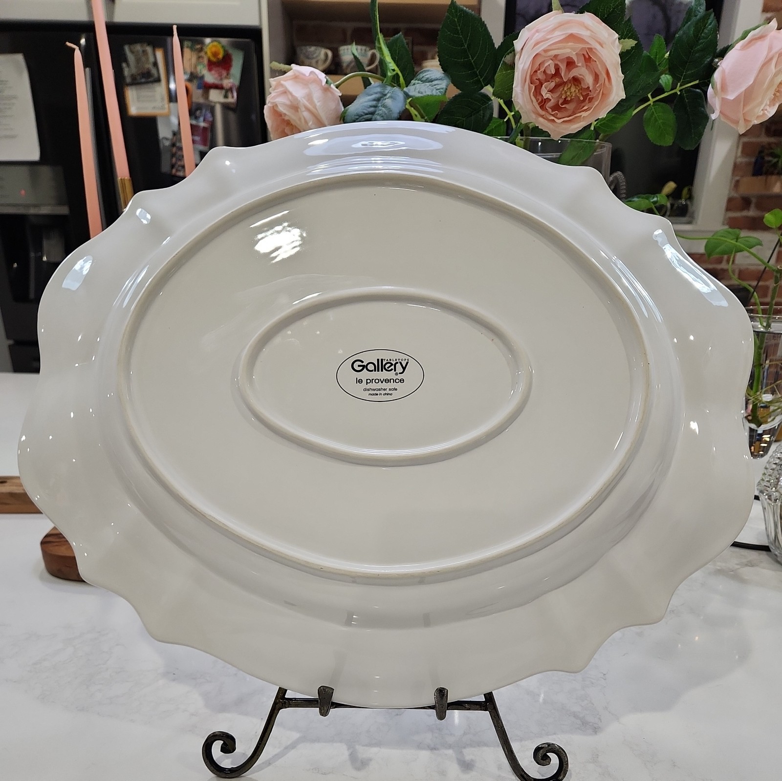 Gallery Tabletops Le Provence Ceramic Serving Platter Holiday Home Decor 20″ W