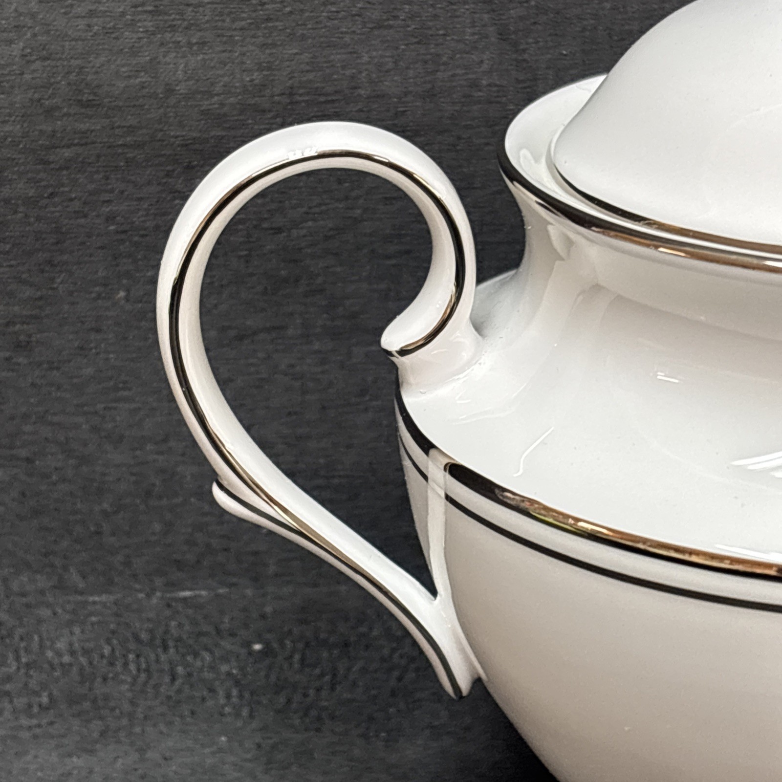 Lenox FEDERAL PLATINUM Creamer and Sugar Bowl with Lid Set ~ Still with Tags!