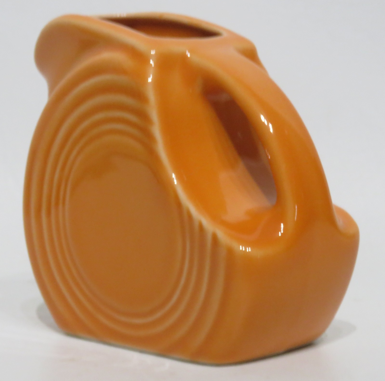 Fiesta – Mini Disk Creamer/ Pitcher Poppy Orange USA EUC