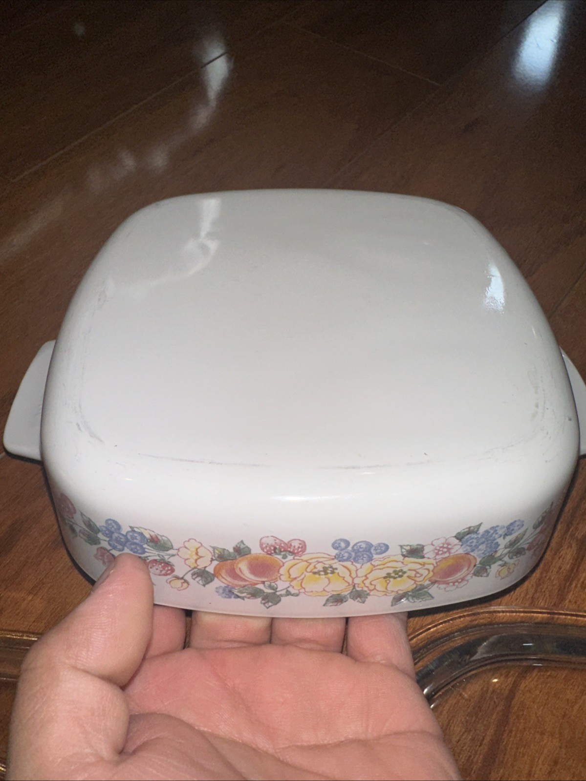 Rare Vintage Corning Ware Berrys 2 Casseroles A-2-B + A-1-B 1-2 Liters Lids Defe